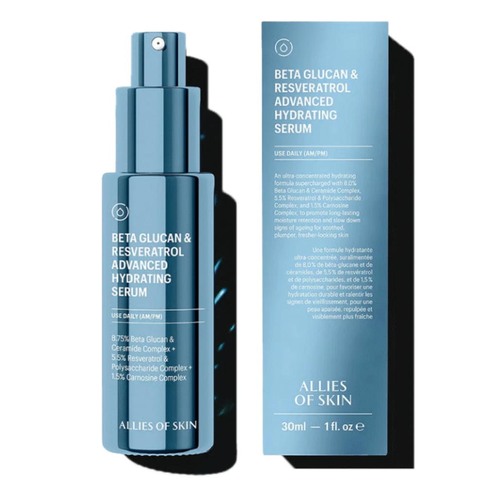 ALLIES OF SKIN Beta Glucan & Resveratrol Advanced Hydrating Serum 30ml - Зволожуюча сироватка з бета-глюканом - фото №1 ALLIES OF SKIN Beta Glucan & Resveratrol Advanced Hydrating Serum 30ml - Зволожуюча сироватка з бета-глюканом - фото №1